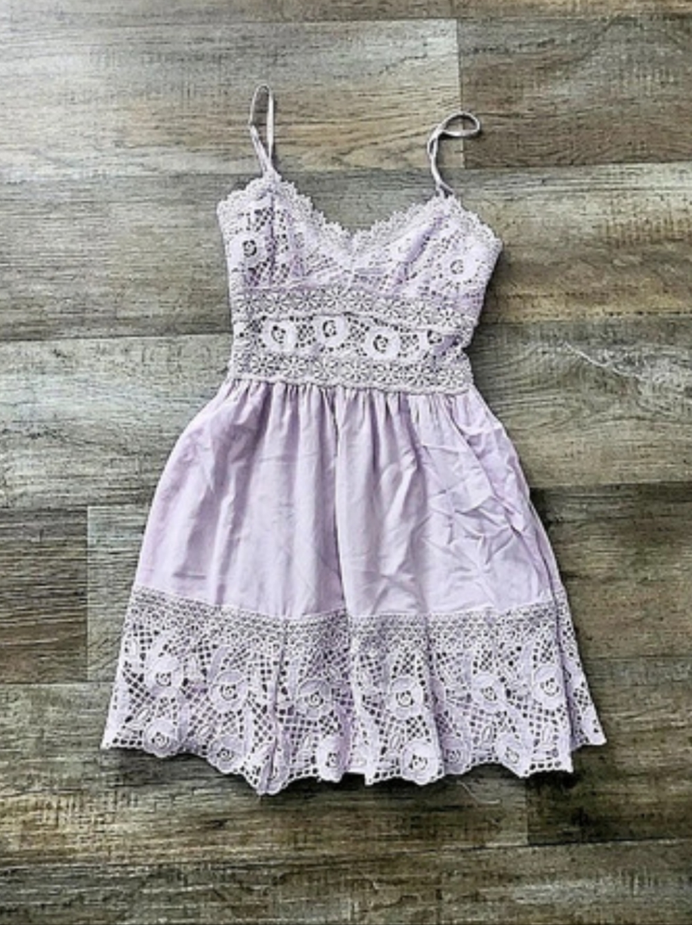 Rue 21 Lace Trim Mini Dress in Purple Size Small